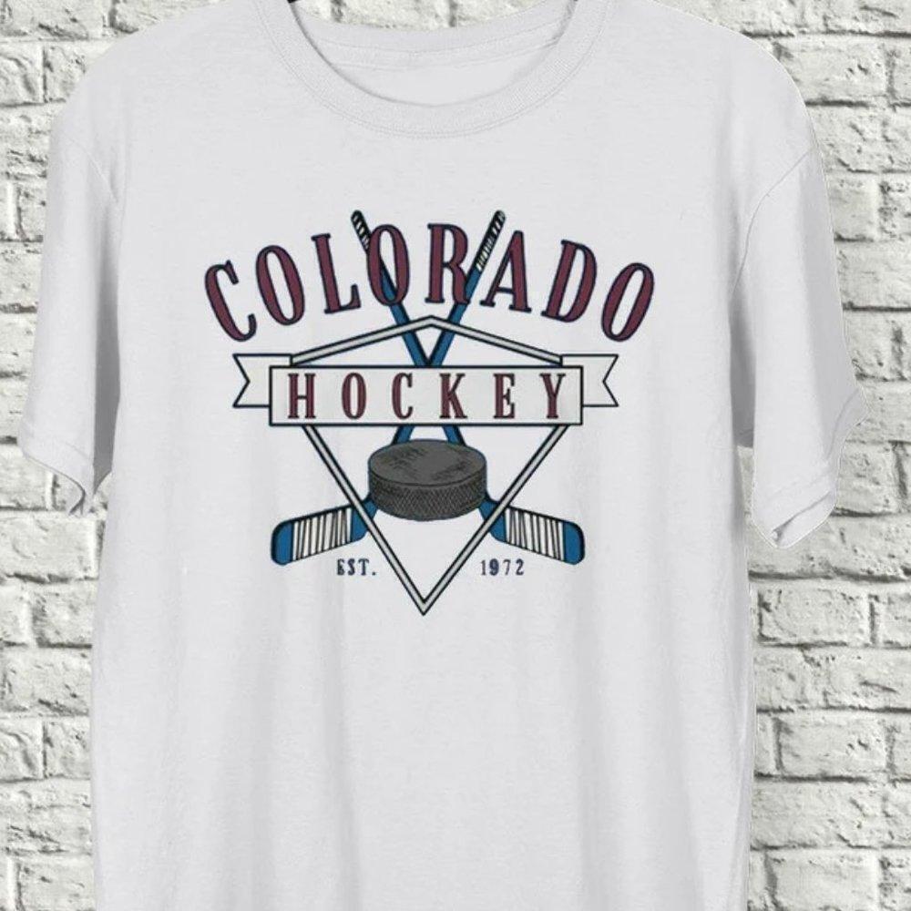 Colorado Avalanche Est 1972 Retro Hockey Team Graphic Unisex Fan T-Shirt